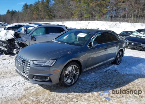 2017 Audi A4 2.0T Premium из США, поврежденный, VIN WAUFNAF43HN034098